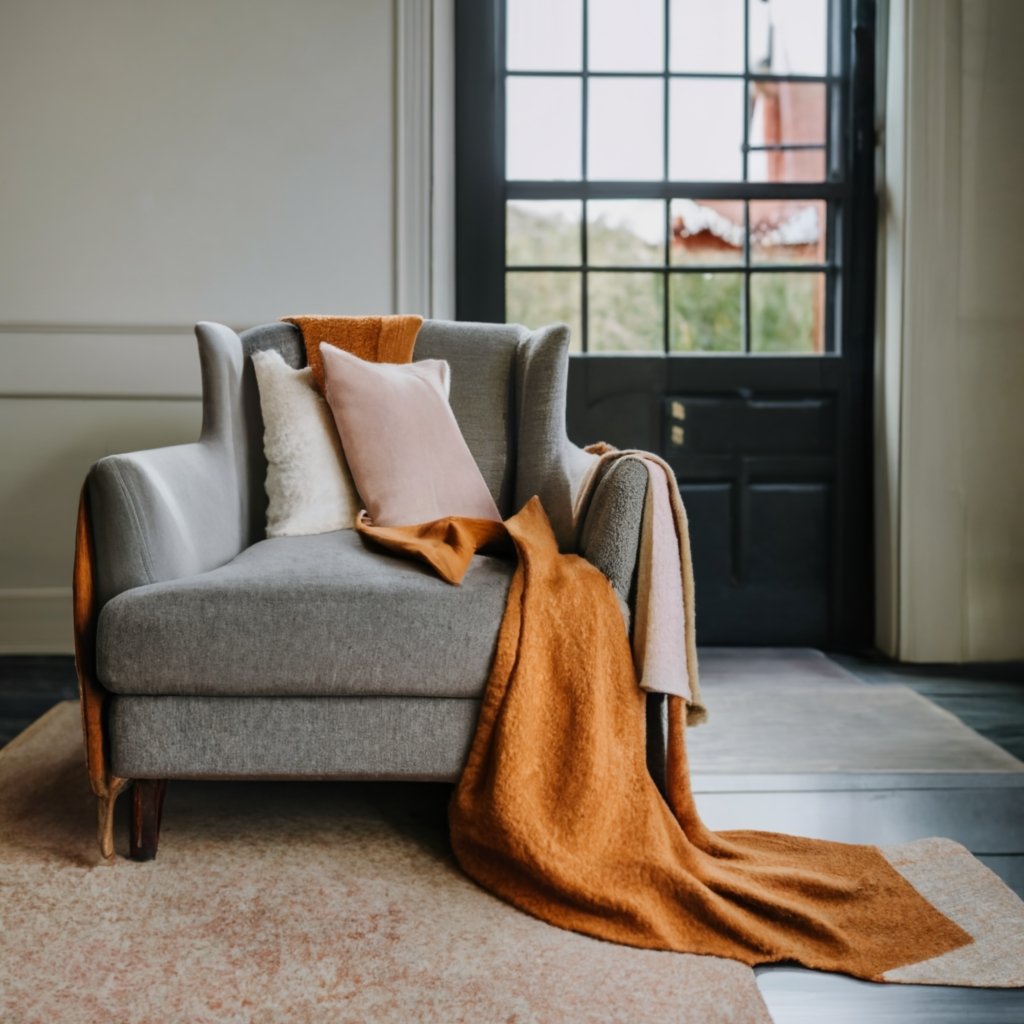 Изысканные пледы из натуральных тканей: кашемир, шерсть, лён