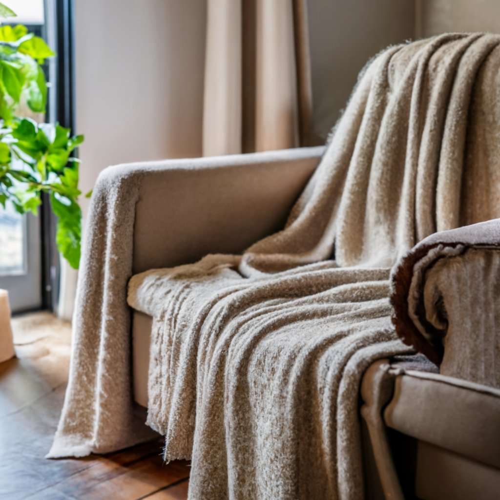 Шикарные пледы и покрывала из кашемира на заказ в Москве