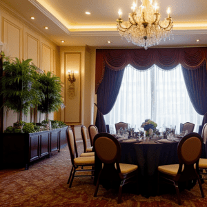 Банкетные шторы для залов и отелей